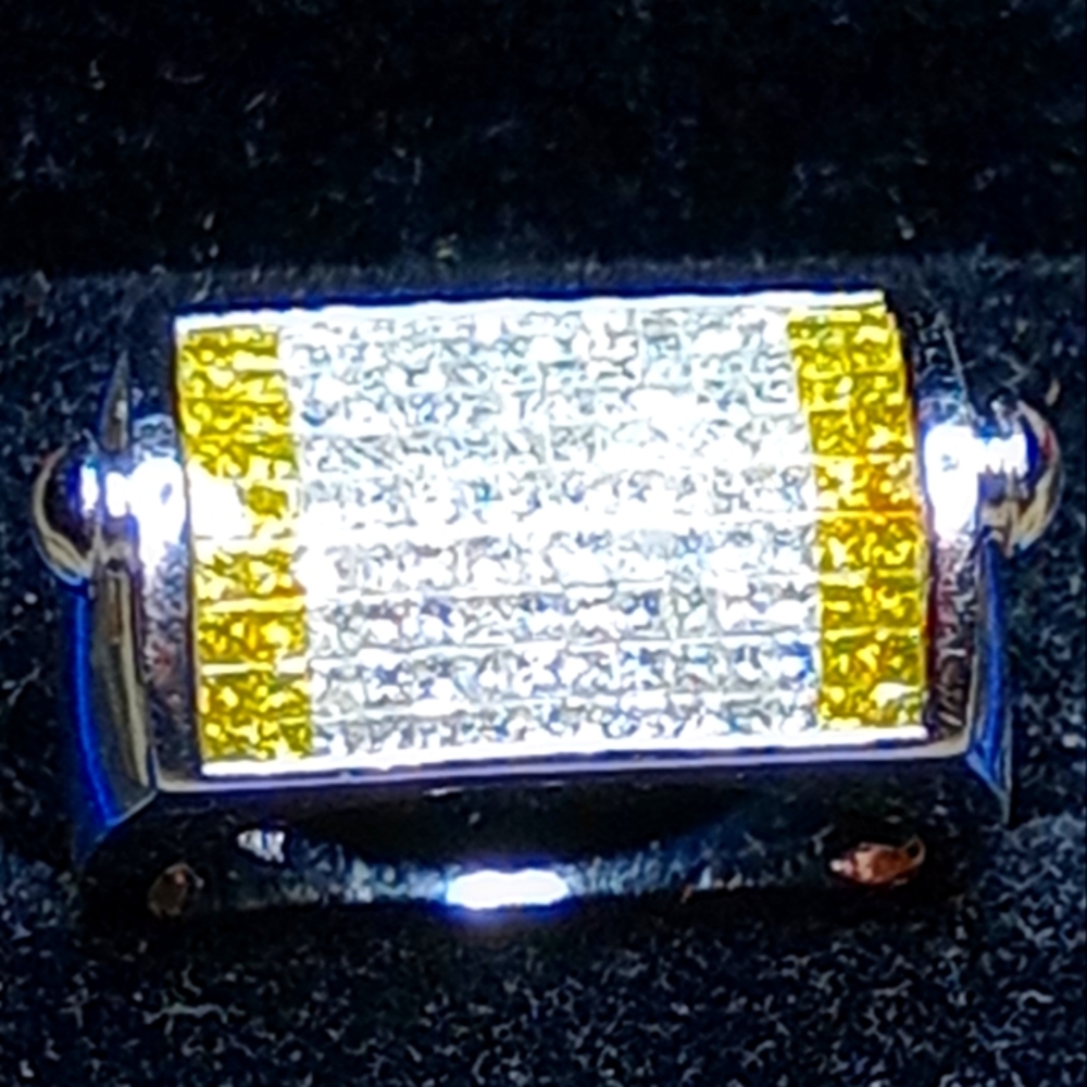 14k white gold 2.75-3 carats of high quality diamonds